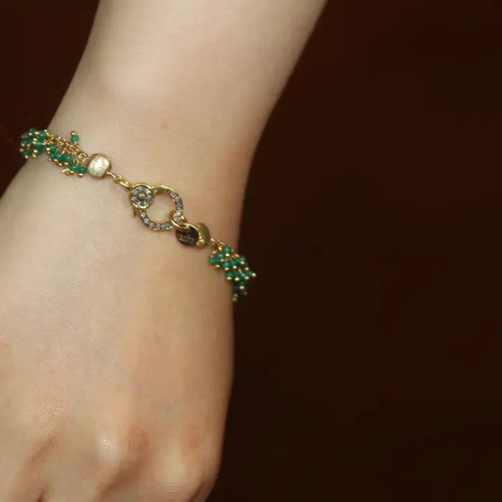 Gabby Glassy Clusters Bracelet