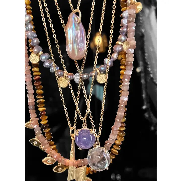 Pearl Tag Necklace