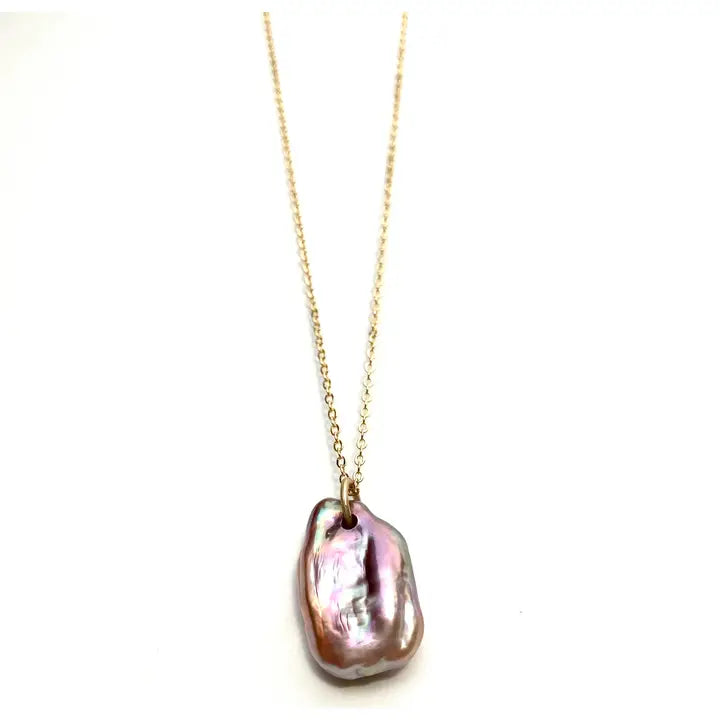 Pearl Tag Necklace