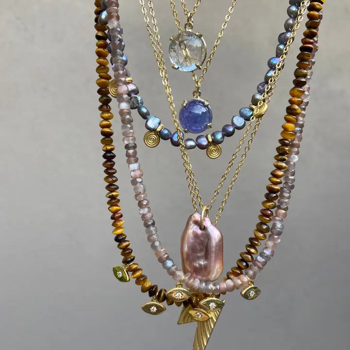 Pearl Tag Necklace